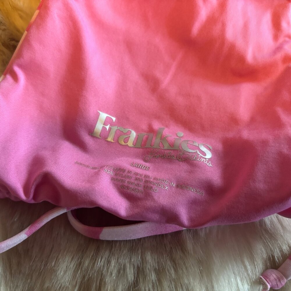 Frankies Bikinis Ever Top in Pink Cloud, Large - Picture 4 of 4